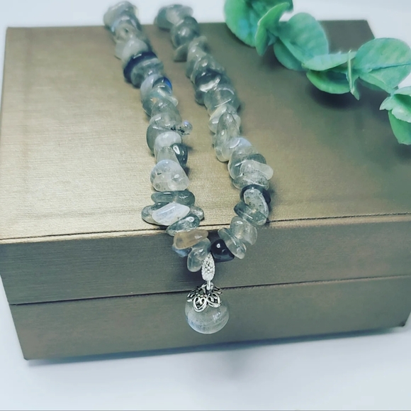 Moonstonechips necklace - Picture 5 of 5